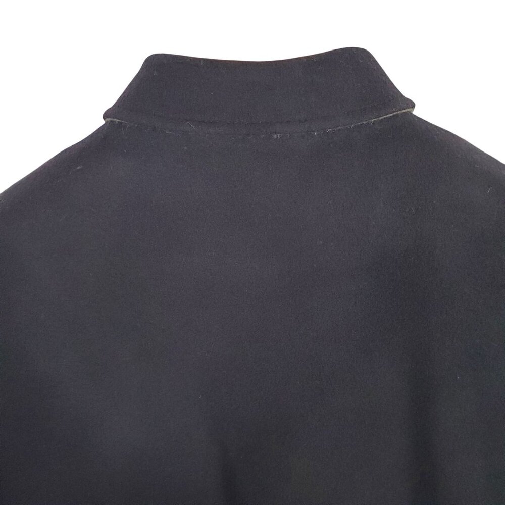 Banana Republic Mens Sz L Coat Wool Cashmere Blend Double Pocket Military Black - Picture 9 of 10